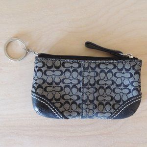 Coach Black Key and Card Holder